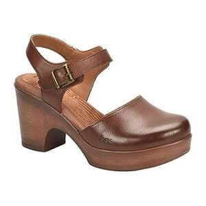 B.O.C by Born Natasha Brown Leather Women's clog Mules size 8